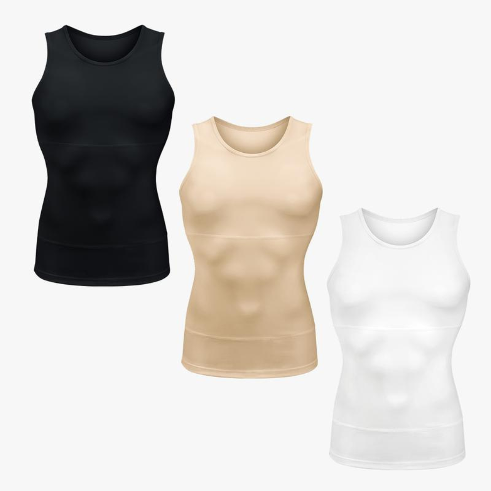 Men's Sculpting Tank Top - Chest and Abdomen Compression
