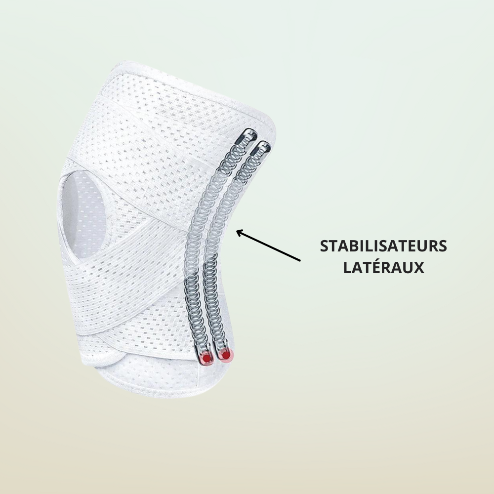 Knee brace with lateral stabilizers