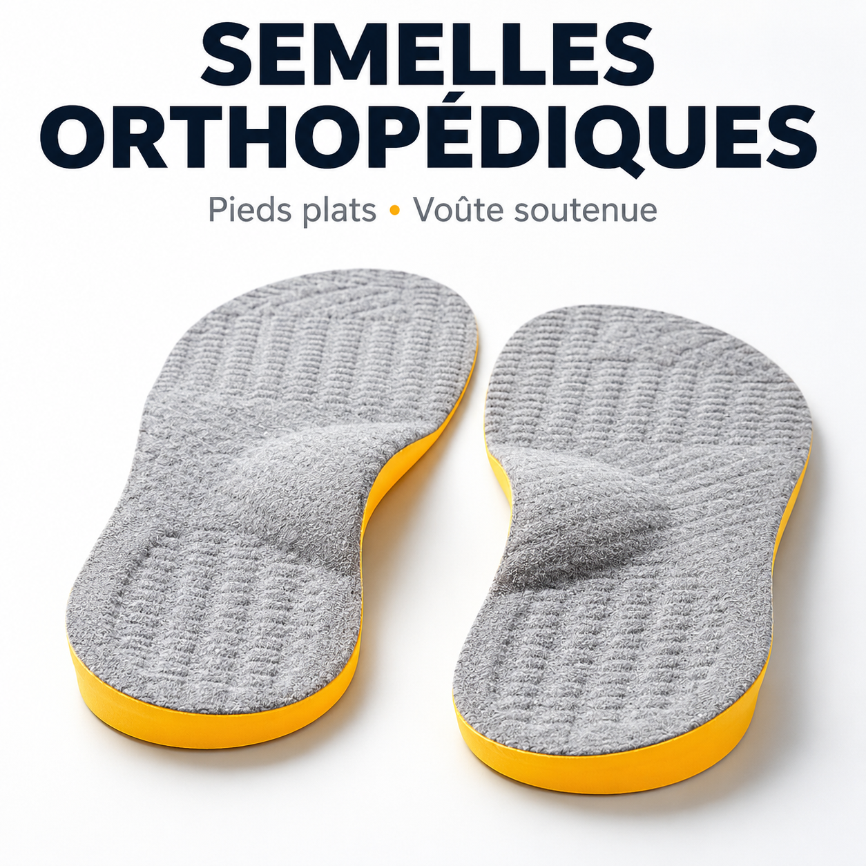 Semelles Orthopédiques – Soutien de Voûte Plantaire & Correction Valgus