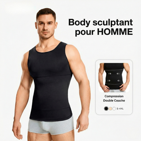 Figurformendes Tanktop für Herren – Kompression für Brust und Bauch