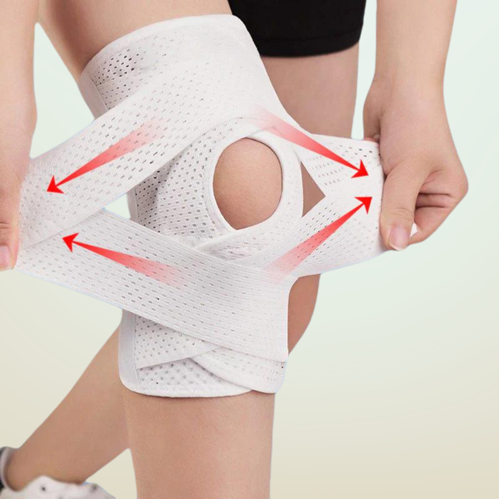 Kniebandage mit seitlichen Stabilisatoren