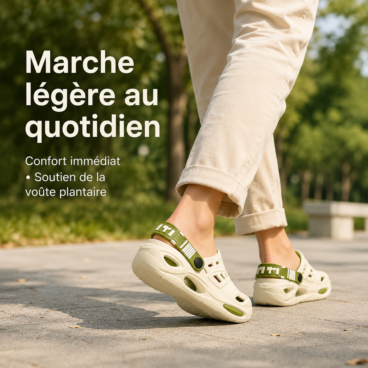 Sabots Confort Marche – soutien de la voûte plantaire