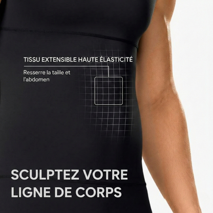 Men's Sculpting Tank Top - Chest and Abdomen Compression