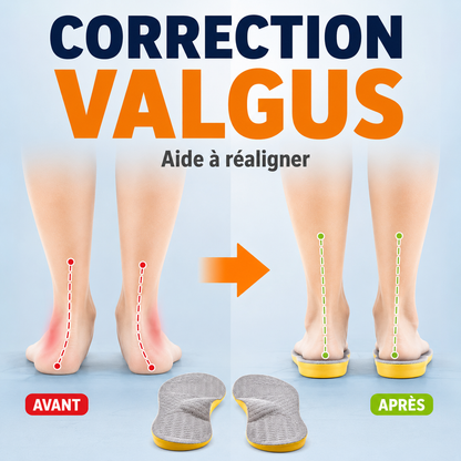 Semelles Orthopédiques – Soutien de Voûte Plantaire & Correction Valgus