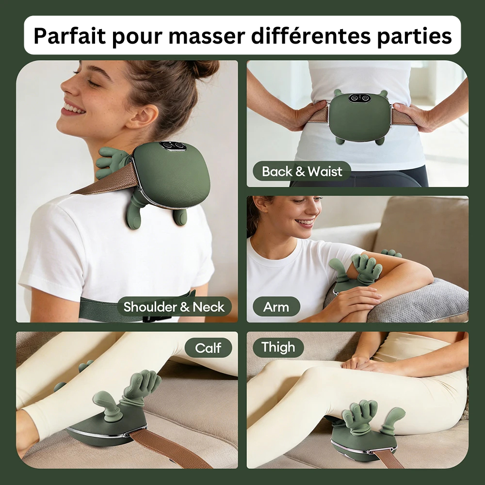 4D Shiatsu Nackenmassagegerät mit Wärmefunktion – Sofortige Tiefenentspannung