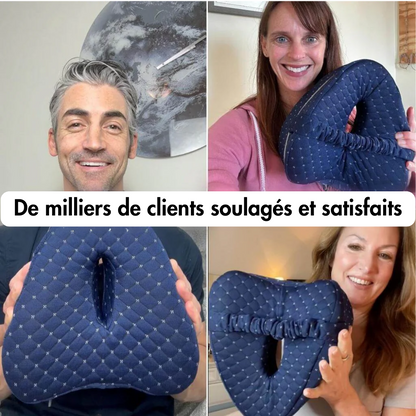 Coussin d’alignement ergonomique pour un sommeil sans douleurs