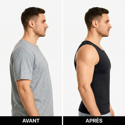 Men's Sculpting Tank Top - Chest and Abdomen Compression