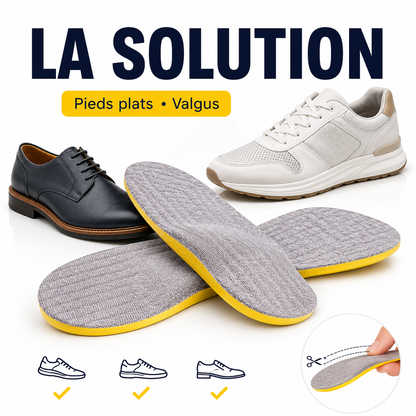 Semelles Orthopédiques – Soutien de Voûte Plantaire & Correction Valgus