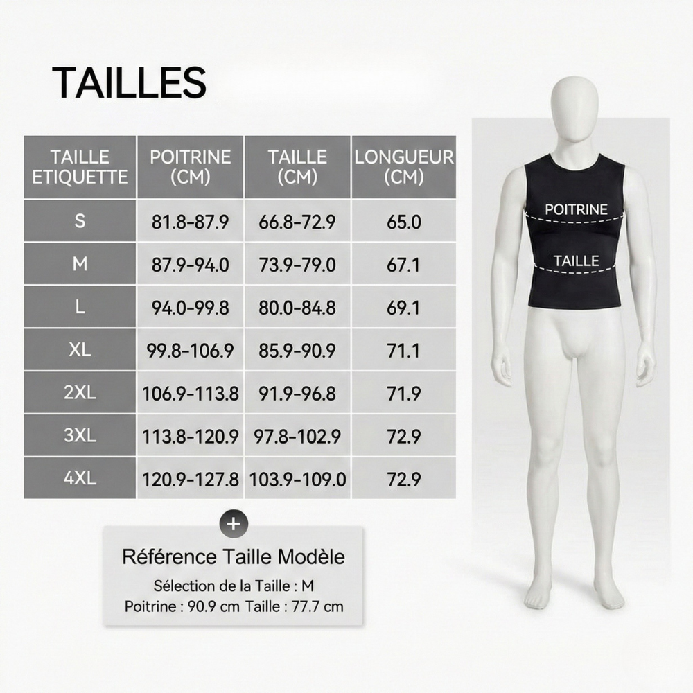 Men's Sculpting Tank Top - Chest and Abdomen Compression