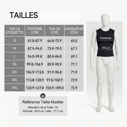 Men's Sculpting Tank Top - Chest and Abdomen Compression